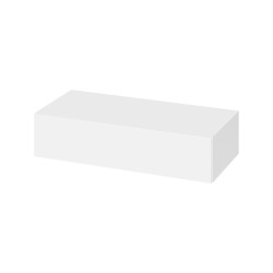 CERSANIT - Skříňka se zásuvkou pro konzoli ZEN 100, bílá mat MO FSC MIX70% SGSCH-COC-007574 (S1001-006)