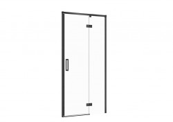 CERSANIT - Sprchové dveře LARGA ČERNÉ 100X195, pravé, čiré sklo (S932-125)