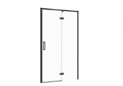 CERSANIT - Sprchové dveře LARGA ČERNÉ 120X195, pravé, čiré sklo (S932-126)
