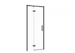 CERSANIT - Sprchové dveře LARGA ČERNÉ 90X195, levé, čiré sklo (S932-128)
