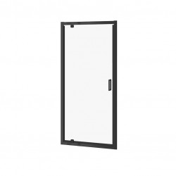 CERSANIT - SPRCHOVÉ DVEŘE PIVOT ARTECO 90X190, ČERNÉ SKLO ČIRÉ (S913-012)
