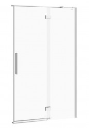 CERSANIT - Sprchové dveře s panty CREA 120x200, pravé, čiré sklo (S159-004)