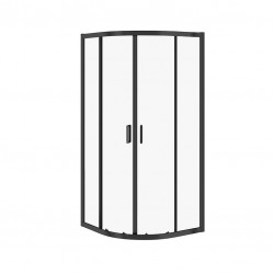 CERSANIT - SPRCHOVÝ KOUT ARTECO 90X90X190, ČERNÁ, ČIRÉ SKLO (S913-014)