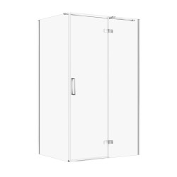 CERSANIT - Sprchový kout JOTA s panty, chrom, 120x90x195, pravý, čiré sklo (S160-025)
