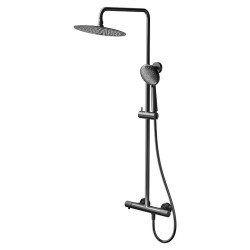 CERSANIT - Sprchový sloup ZEN s termostatickou baterií, gun metal black (S951-784)