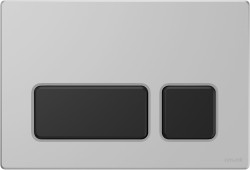 CERSANIT - Tlačítko block chrom mat, klávesy černý mat (K97-0407)