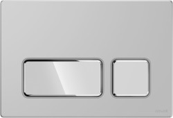 CERSANIT - Tlačítko block chrom mat, klávesy chrom lesk (K97-0406)