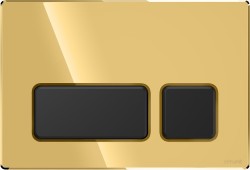 CERSANIT - Tlačítko block zlatý lesk, klávesy černý mat (K97-0397)