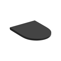 CERSANIT - Toaletní sedátko LARGA ovál SLIM WRAP DUR SC EO ONE BUTTON antracit BOX (K98-0266)
