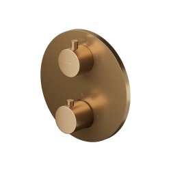 CERSANIT - Vano-sprchová baterie podomítková termostatická s boxem ZEN, měď broušená (S951-797)