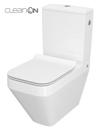 CERSANIT - WC KOMBI CREA CLEANON 010/020 ŠTVOREC, NÁDRŽKA 010 3/5, SEDADLO DUR SLIM WO LW ONE (K114-022-B-SET)