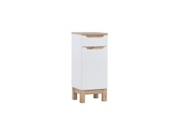 COMAD - Boční skříňka 35cm 1 dvířka 1 zásuvka BALI bílá (5907611647455)