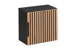 COMAD - Horní skříňka Qubik 35x35cm XILO BLACK WOTAN (5907611656402)