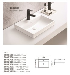 COMAD - Nábytkové umyvadlo RITA 50cm (5907611655467)