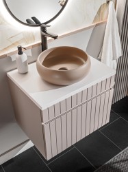 COMAD - Skříňka pod umyvadlo 100cm 1 zásuvka ICONIC CASHMERE (5907611656273)