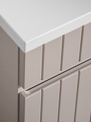 COMAD - Skříňka pod umyvadlo 100cm 1 zásuvka ICONIC CASHMERE (5907611656273)