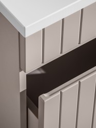 COMAD - Skříňka pod umyvadlo 100cm 1 zásuvka ICONIC CASHMERE (5907611656273)