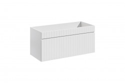 COMAD - Skříňka pod umyvadlo 100cm 1 zásuvka ICONIC WHITE (5907611655757)