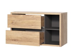 COMAD - Skříňka pod umyvadlo 100cm 2 zásuvky DEVON (5907441299503)