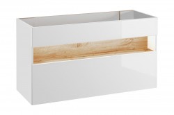 COMAD - Skříňka pod umyvadlo 120cm 1 zásuvka BAHAMA WHITE (5907611648407)