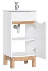 COMAD - Skříňka pod umyvadlo 40cm 1 dvířka BALI bílá (5907611647486)