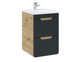 COMAD - Skříňka pod umyvadlo 40cm 2 zásuvkyARUBA COSMOS (5907611647370)