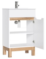 COMAD - Skříňka pod umyvadlo 50cm 1 dvířka BALI bílá (5907611647493)