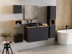 COMAD - Skříňka pod umyvadlo 50cm 2 dvířka NOVA BLACK (5907611663950)