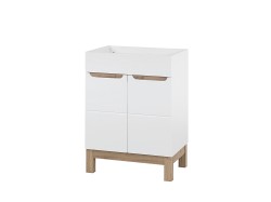 COMAD - Skříňka pod umyvadlo 60cm 2 dvířka BALI bílá (5907611647462)