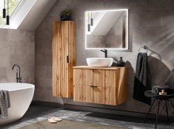 COMAD - Skříňka pod umyvadlo 60cm 2 zásuvky ADEL OAK (5907611654798)