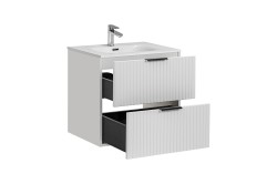 COMAD - Skříňka pod umyvadlo 60cm 2 zásuvky ADEL WHITE (5907611654910)