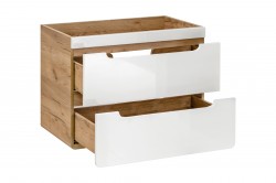 COMAD - Skříňka pod umyvadlo 60cm 2 zásuvky ARUBA BÍLÁ (5907611647172)