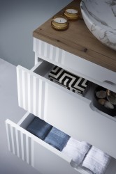 COMAD - Skříňka pod umyvadlo 60cm 2 zásuvky FIJI WHITE (5907611656662)