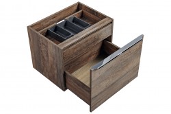 COMAD - Skříňka pod umyvadlo 60cm 2 zásuvky SANTA FE OAK (5907611652428)