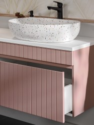 COMAD - Skříňka pod umyvadlo 80cm 1 zásuvka ICONIC ROSE (5907611656242)