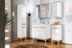 COMAD - Skříňka pod umyvadlo 80cm 2 dvířka BALI bílá (5907611647479)