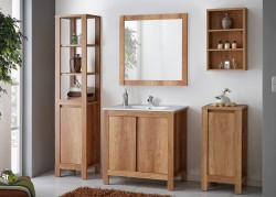 COMAD - Skříňka pod umyvadlo 80cm 2 dvířka CLASSIC OAK (5907611647660)