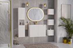 COMAD - Skříňka pod umyvadlo 80cm 2 dvířka NOVA WHITE (5907611661703)