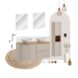 COMAD - Skříňka pod umyvadlo 80cm 2 zásuvky (5907611667040)
