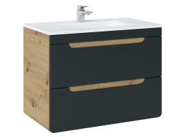 COMAD - Skříňka pod umyvadlo 80cm 2 zásuvky ARUBA COSMOS (5907611647363)