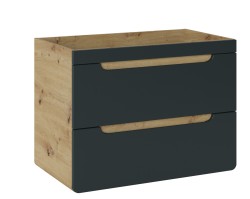 COMAD - Skříňka pod umyvadlo 80cm 2 zásuvky ARUBA COSMOS (5907611647363)