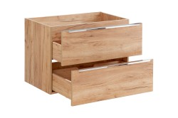COMAD - Skříňka pod umyvadlo 80cm 2 zásuvky DUB CAPRI (5907611647820)