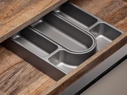 COMAD - Skříňka pod umyvadlo 80cm 2 zásuvky SANTA FE TAUPE (5907611652558)