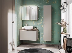 COMAD - Skříňka pod umyvadlo 80cm 2 zásuvky SANTA FE TAUPE (5907611652558)
