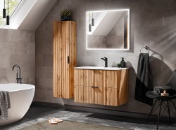 COMAD - Skříňka pod umyvadlo 80cm 2 zásuvkyADEL OAK  (5907611654804)