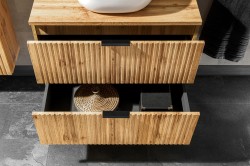 COMAD - Skříňka pod umyvadlo 80cm 2 zásuvkyADEL OAK  (5907611654804)