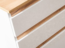 COMAD - Skříňka pod umyvadlo 90cm 3 zásuvky PLATINUM (5907611648230)