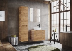 COMAD - Skříňka pod umyvadlo na desku 60cm 2 zásuvky ARUBA CRAFT (5907611649145)