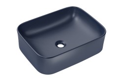 COMAD - Umyvadlo na desku KAMA 50, tmavě modrá (5907611655276)