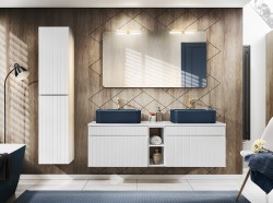 COMAD - Umyvadlo na desku KAMA 50, tmavě modrá (5907611655276)